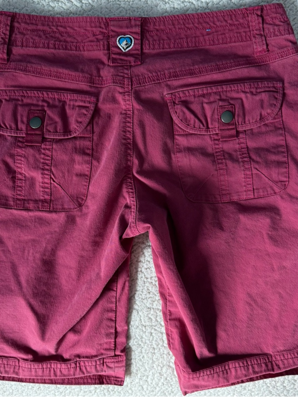 Kuhl Women's Cargo Shorts in Deep Berry - Picture 2 of 3